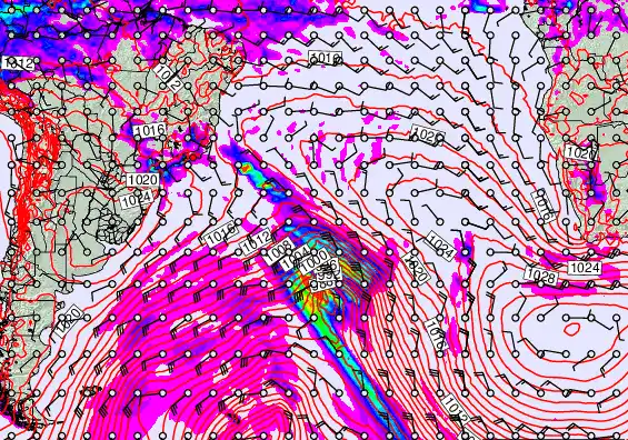 South Atlantic forecast chart for Tuesday, May 19th, 2026 at 12:00 AM
