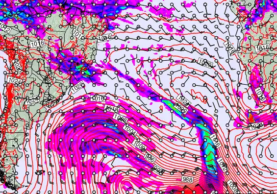 South Atlantic forecast chart for Wednesday, May 20th, 2026 at 12:00 AM