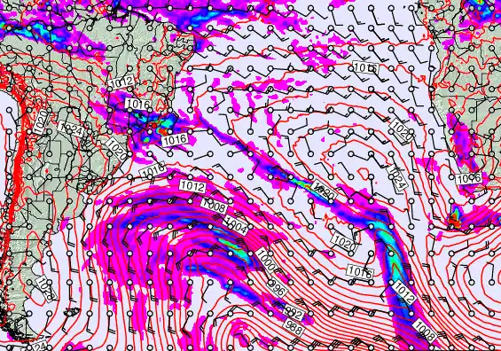South Atlantic forecast chart for Wednesday, May 20th, 2026 at 6:00 AM