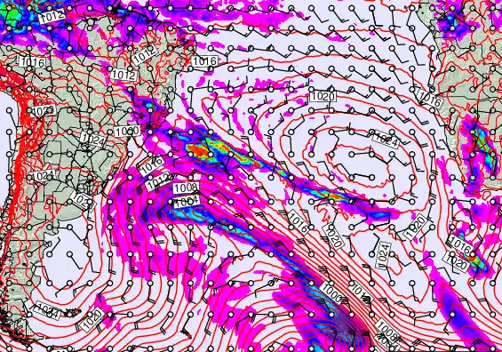 South Atlantic forecast chart for Thursday, May 21st, 2026 at 12:00 AM
