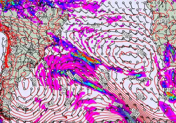 South Atlantic forecast chart for Thursday, May 21st, 2026 at 6:00 AM