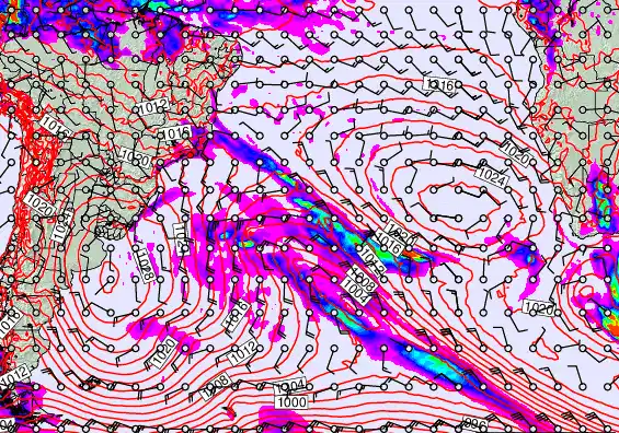 South Atlantic forecast chart for Thursday, May 21st, 2026 at 6:00 PM