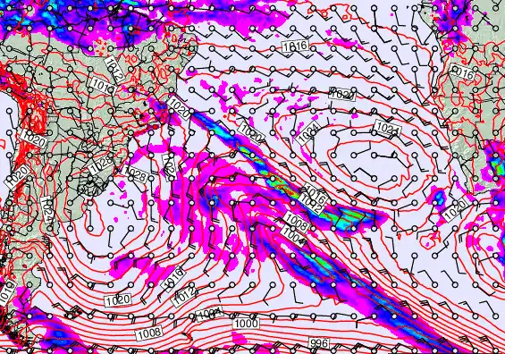 South Atlantic forecast chart for Friday, May 22nd, 2026 at 12:00 AM