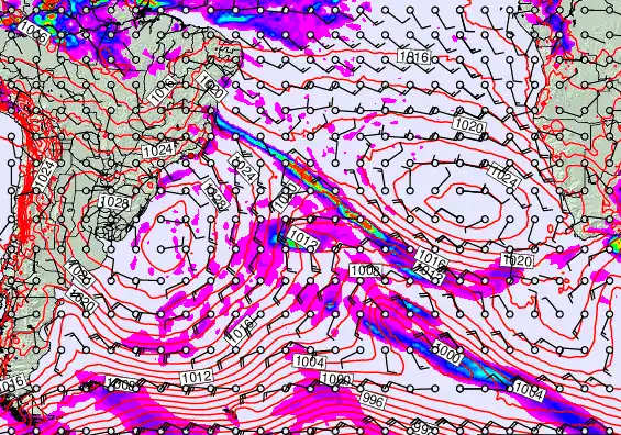 South Atlantic forecast chart for Friday, May 22nd, 2026 at 12:00 PM
