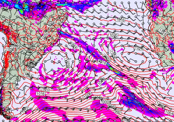 South Atlantic forecast chart for Saturday, May 23rd, 2026 at 12:00 AM