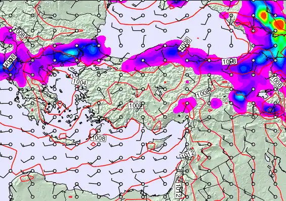Turkey forecast chart for Wednesday, May 13th, 2026 at 6:00 PM
