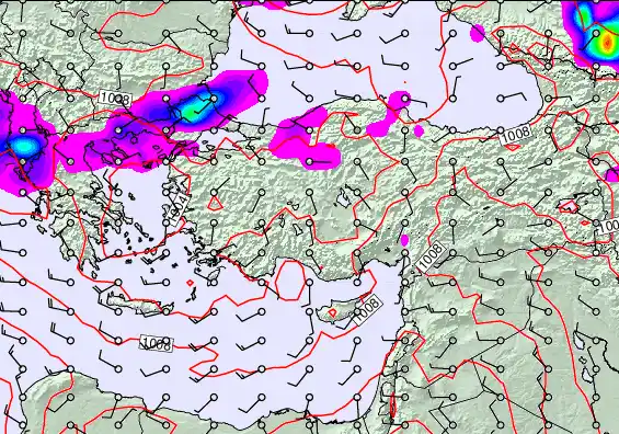 Turkey forecast chart for Thursday, May 14th, 2026 at 12:00 AM