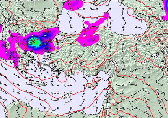 Turkey forecast chart for Thursday, May 14th, 2026 at 6:00 AM