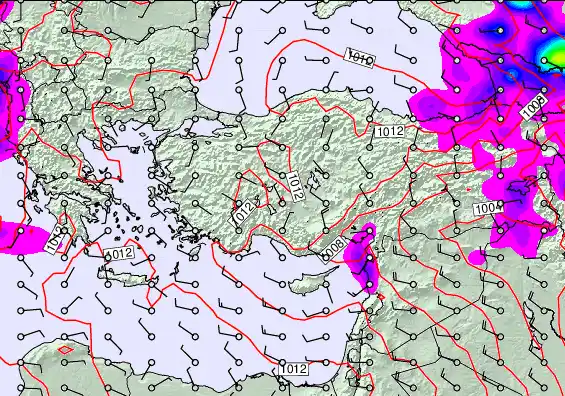 Turkey forecast chart for Saturday, May 16th, 2026 at 6:00 AM