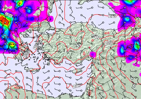 Turkey forecast chart for Saturday, May 16th, 2026 at 6:00 PM