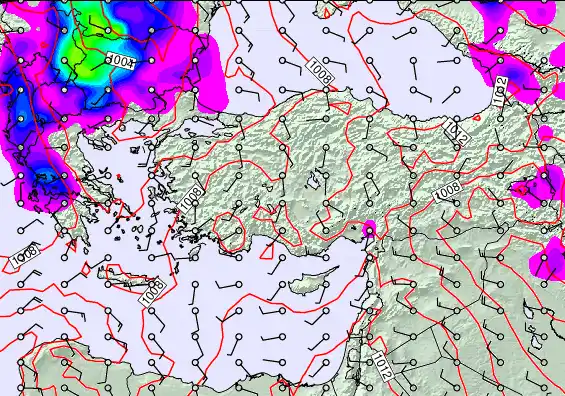 Turkey forecast chart for Sunday, May 17th, 2026 at 12:00 AM