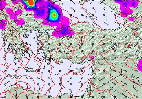 Turkey forecast chart for Sunday, May 17th, 2026 at 6:00 AM