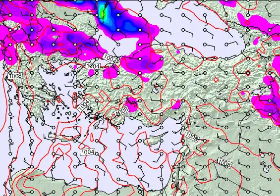 Turkey forecast chart for Sunday, May 17th, 2026 at 12:00 PM
