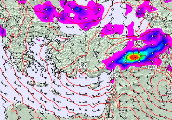 Turkey forecast chart for Tuesday, May 19th, 2026 at 6:00 AM