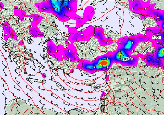 Turkey forecast chart for Tuesday, May 19th, 2026 at 6:00 PM