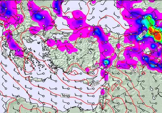 Turkey forecast chart for Wednesday, May 20th, 2026 at 6:00 PM