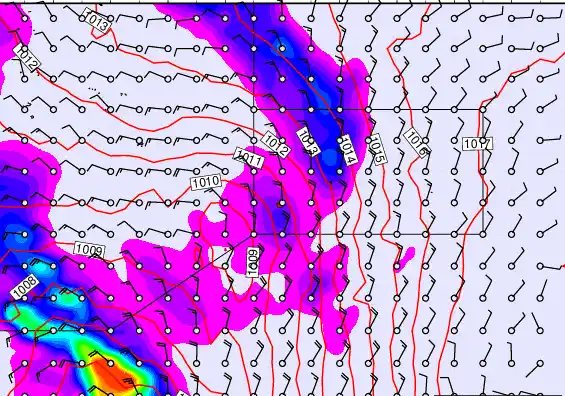 Pitcairn Island forecast chart for Sunday, May 17th, 2026 at 6:00 AM