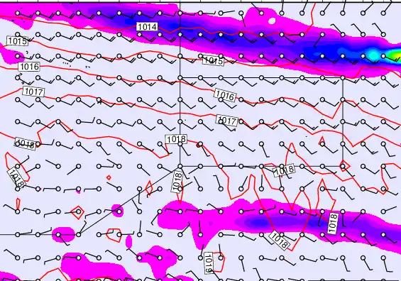 Pitcairn Island forecast chart for Wednesday, May 20th, 2026 at 12:00 PM