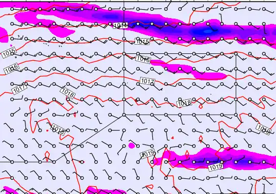 Pitcairn Island forecast chart for Thursday, May 21st, 2026 at 12:00 AM