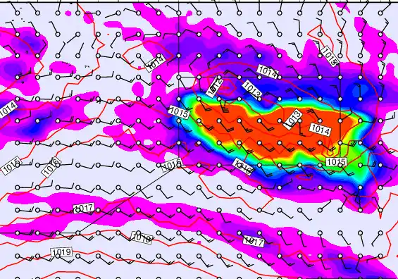 Pitcairn Island forecast chart for Friday, May 22nd, 2026 at 6:00 PM