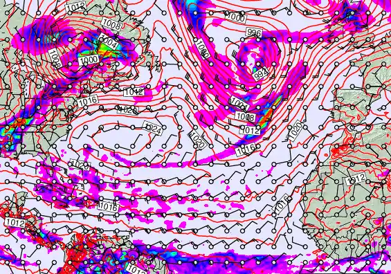 North Atlantic forecast chart for Wednesday, May 20th, 2026 at 6:00 AM