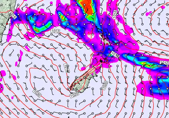 New Zealand forecast chart for Friday, May 29th, 2026 at 6:00 AM