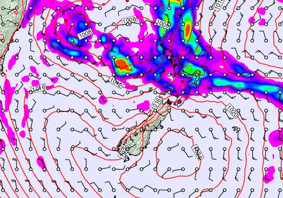 New Zealand forecast chart for Friday, May 29th, 2026 at 6:00 PM