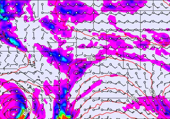 Pacific Islands forecast chart for Saturday, May 23rd, 2026 at 12:00 AM