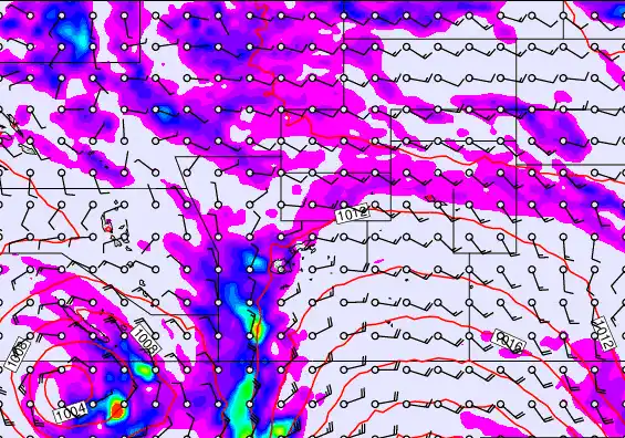Pacific Islands forecast chart for Saturday, May 23rd, 2026 at 12:00 PM
