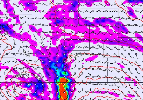 Pacific Islands forecast chart for Sunday, May 24th, 2026 at 12:00 AM