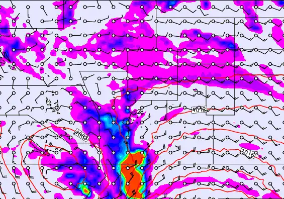 Pacific Islands forecast chart for Sunday, May 24th, 2026 at 6:00 AM