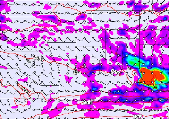 Pacific Islands forecast chart for Tuesday, May 26th, 2026 at 12:00 PM