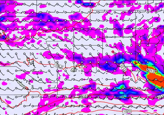 Pacific Islands forecast chart for Tuesday, May 26th, 2026 at 6:00 PM