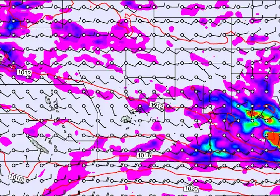 Pacific Islands forecast chart for Wednesday, May 27th, 2026 at 12:00 AM