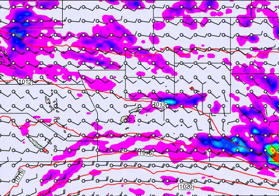 Pacific Islands forecast chart for Wednesday, May 27th, 2026 at 12:00 PM