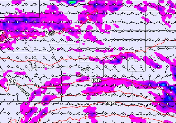 Pacific Islands forecast chart for Thursday, May 28th, 2026 at 6:00 AM