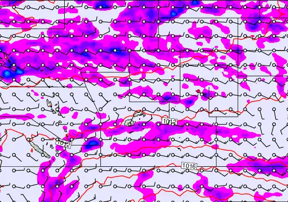 Pacific Islands forecast chart for Thursday, May 28th, 2026 at 6:00 PM