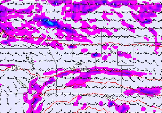 Pacific Islands forecast chart for Friday, May 29th, 2026 at 12:00 AM