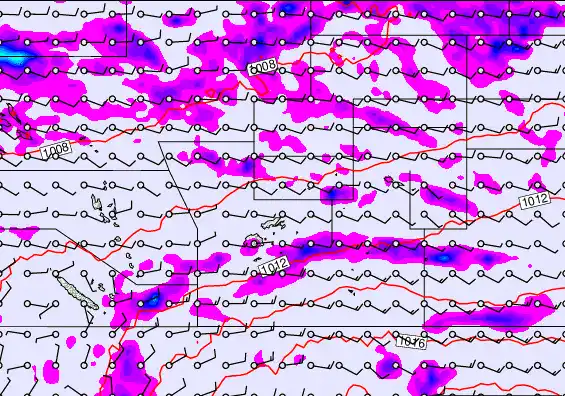 Pacific Islands forecast chart for Friday, May 29th, 2026 at 6:00 AM