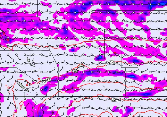 Pacific Islands forecast chart for Friday, May 29th, 2026 at 12:00 PM