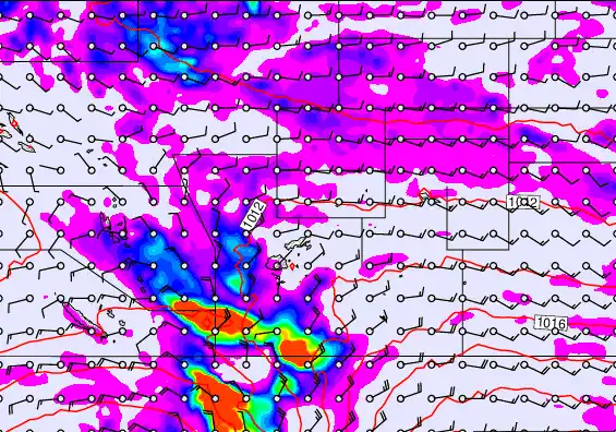 Pacific Islands forecast chart for Monday, June 1st, 2026 at 12:00 PM