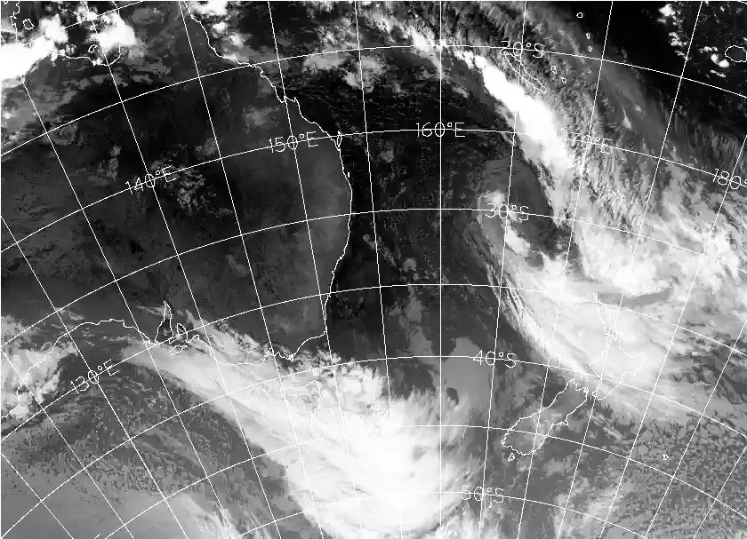 satellite chart for Tuesday, March 10th, 2026 at 6:00 PM