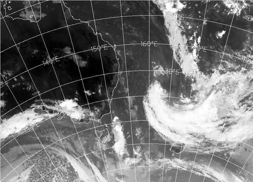 satellite chart for Wednesday, March 25th, 2026 at 12:00 AM