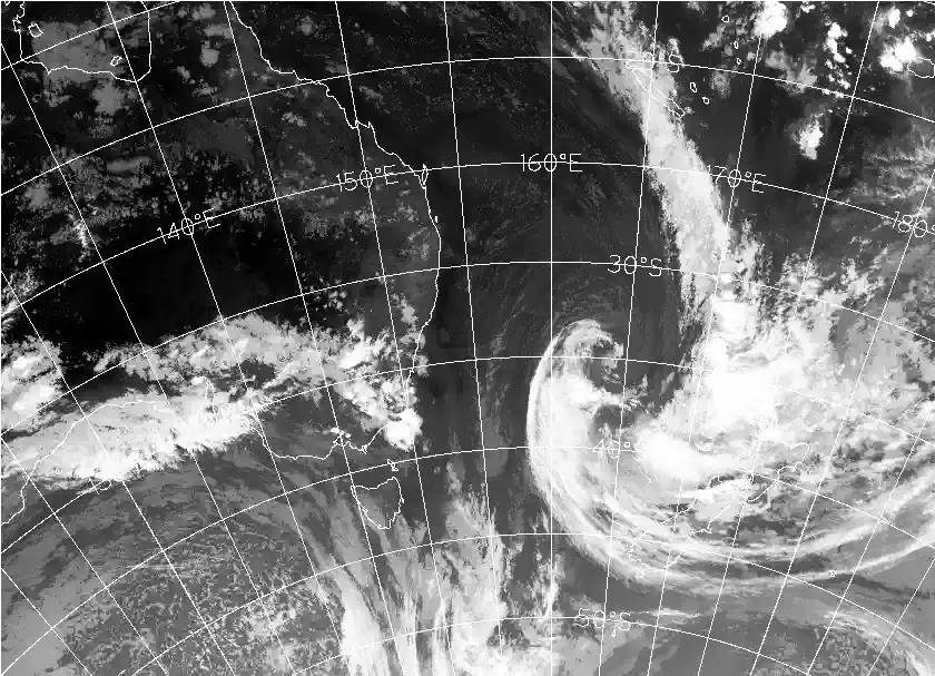 satellite chart for Wednesday, March 25th, 2026 at 9:00 AM