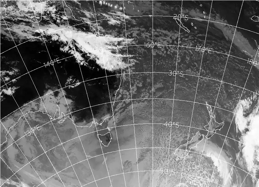 satellite chart for Sunday, May 10th, 2026 at 3:00 AM