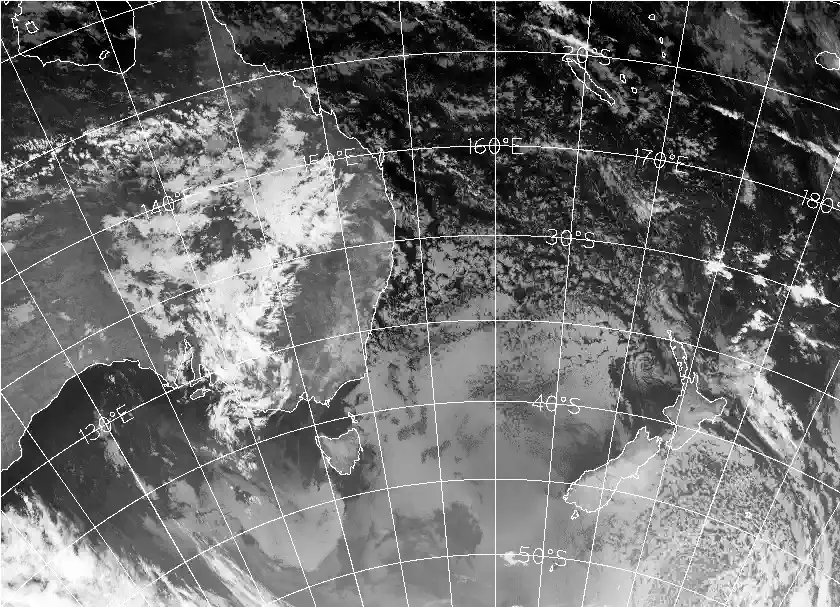 satellite chart for Tuesday, May 12th, 2026 at 6:00 PM