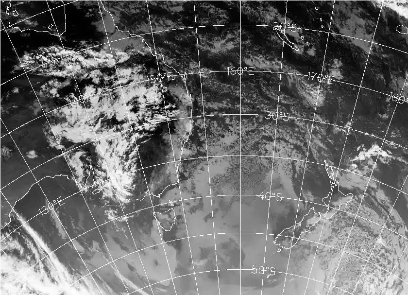 satellite chart for Wednesday, May 13th, 2026 at 12:00 AM