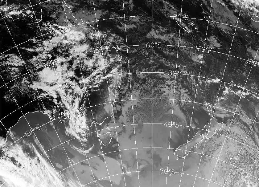 satellite chart for Wednesday, May 13th, 2026 at 6:00 AM