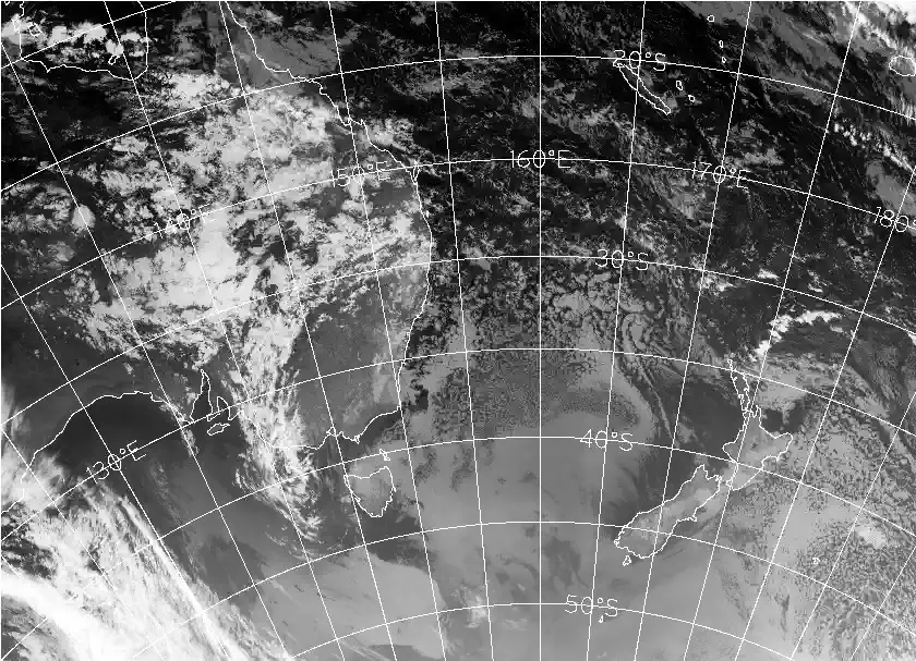 satellite chart for Wednesday, May 13th, 2026 at 9:00 AM