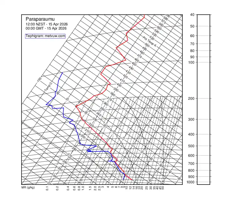 upper air chart for Wednesday, April 15th, 2026 at 12:00 AM